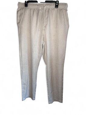 Men's Casual Drawstring Joggers in Light Beige